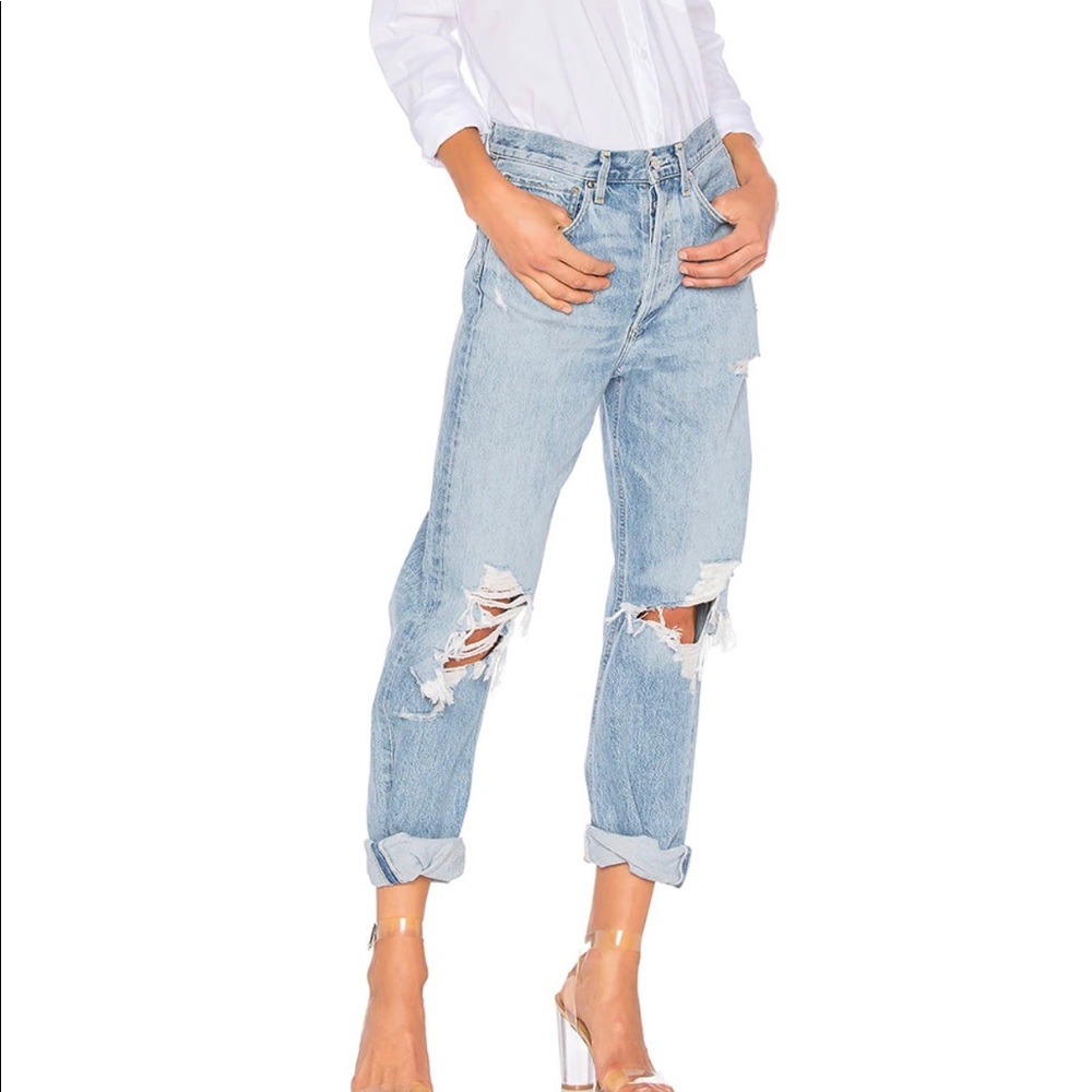 Agolde 90’s Loose Fit jeans in Fallout as seen on Revolve